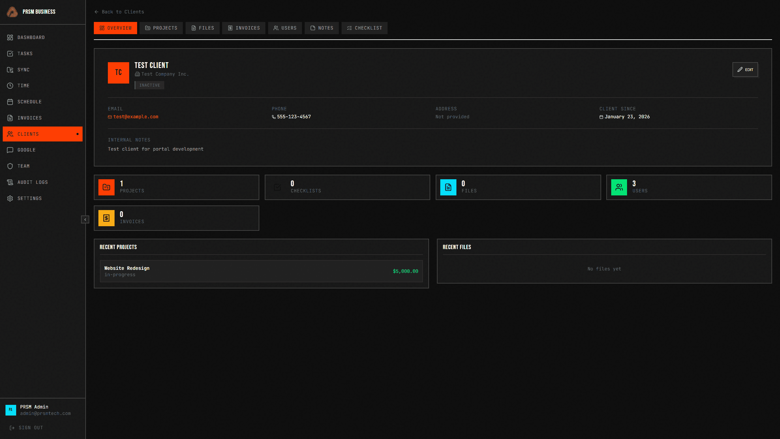 Live Dashboard